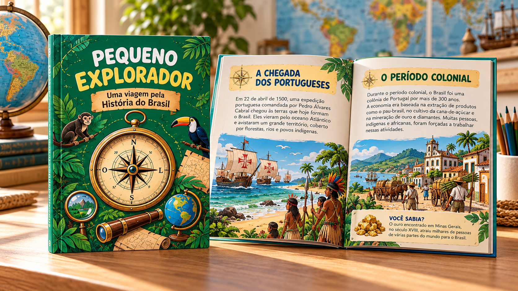 Livro Jovem Explorador — Uma Viagem pela História do Brasil